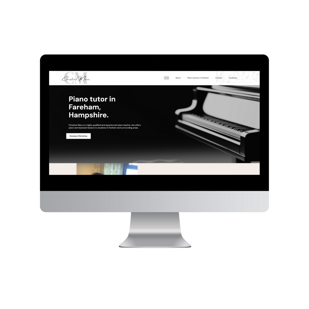 Christine Mann Desktop Mockup